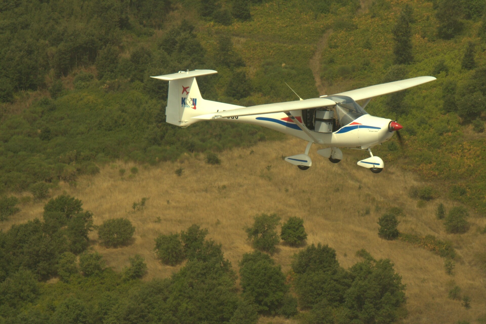 Taking data over the countryside near Rome