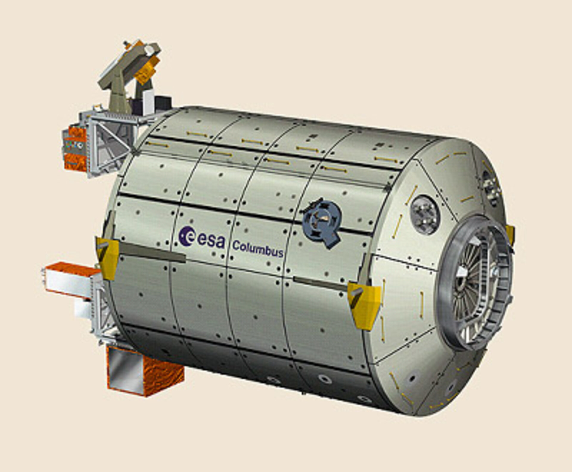 A droite, au-dessus, l’observatoire Solar de Columbus