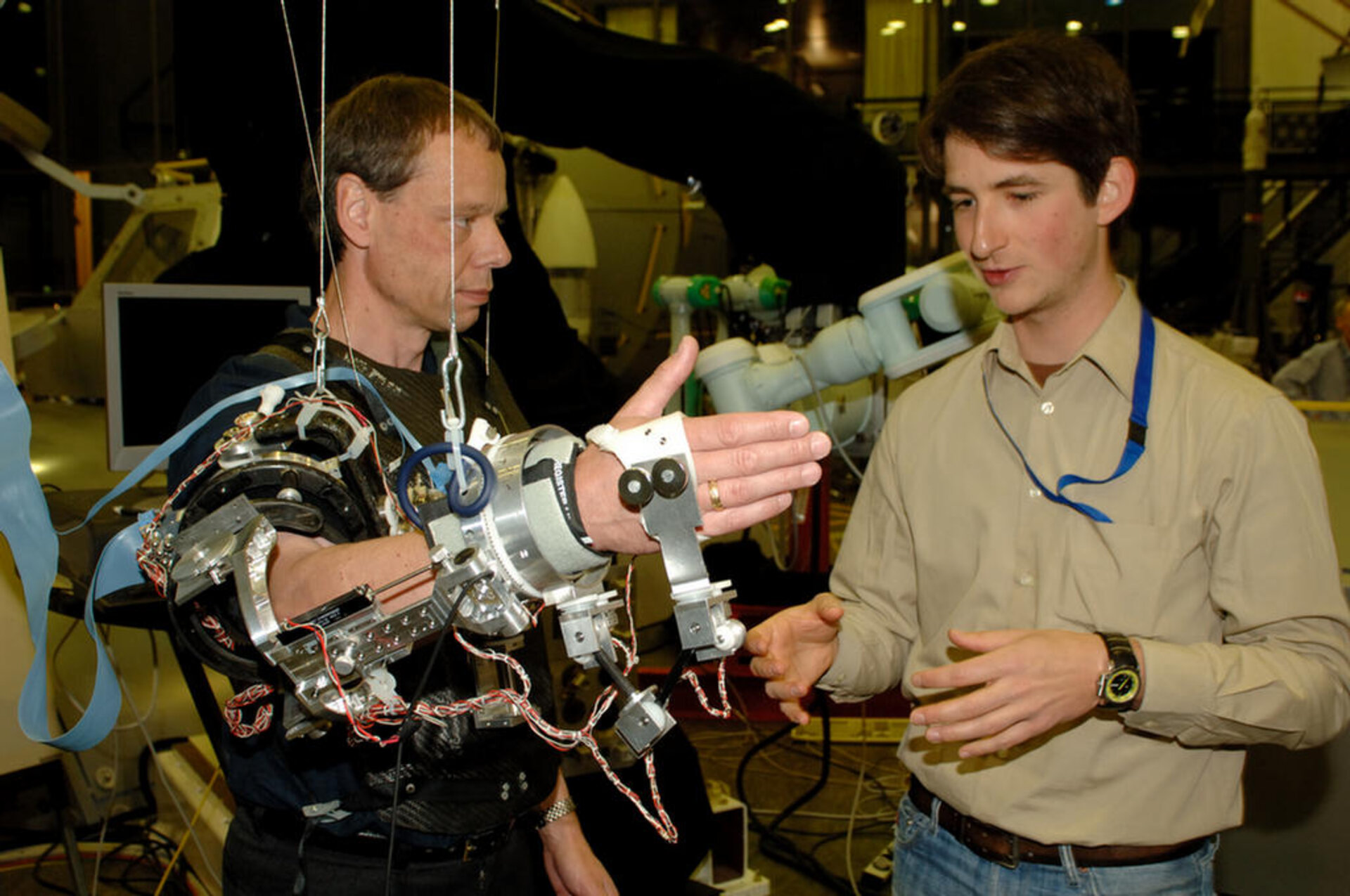 Christer Fuglesang works with Exoskeleton