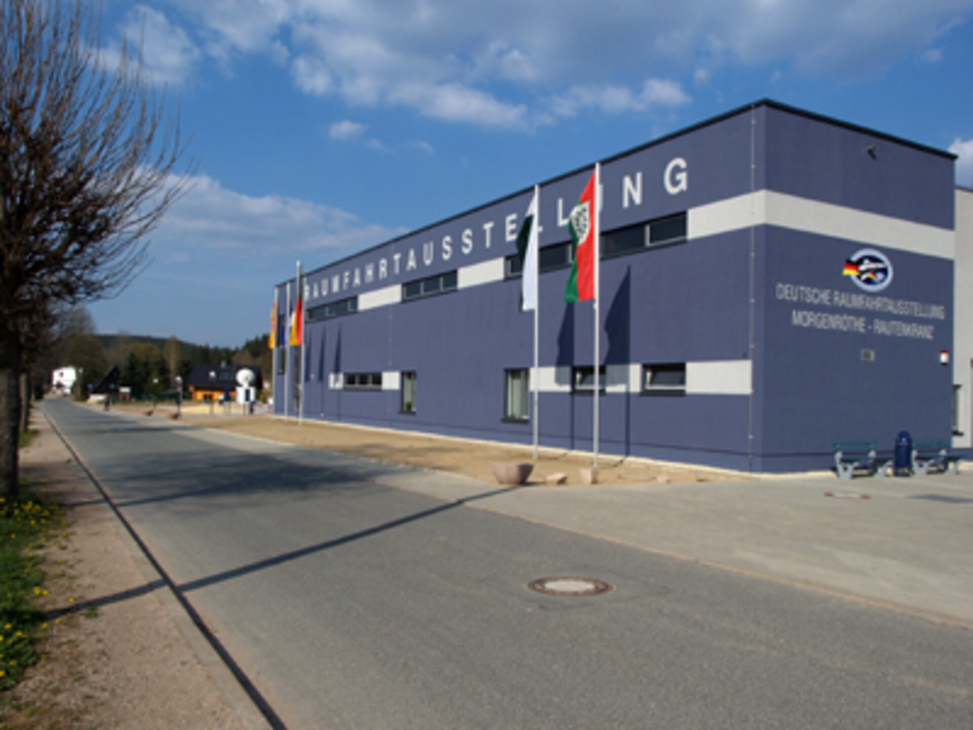 Das neue Gebäude der „Deutschen Raumfahrtausstellung“