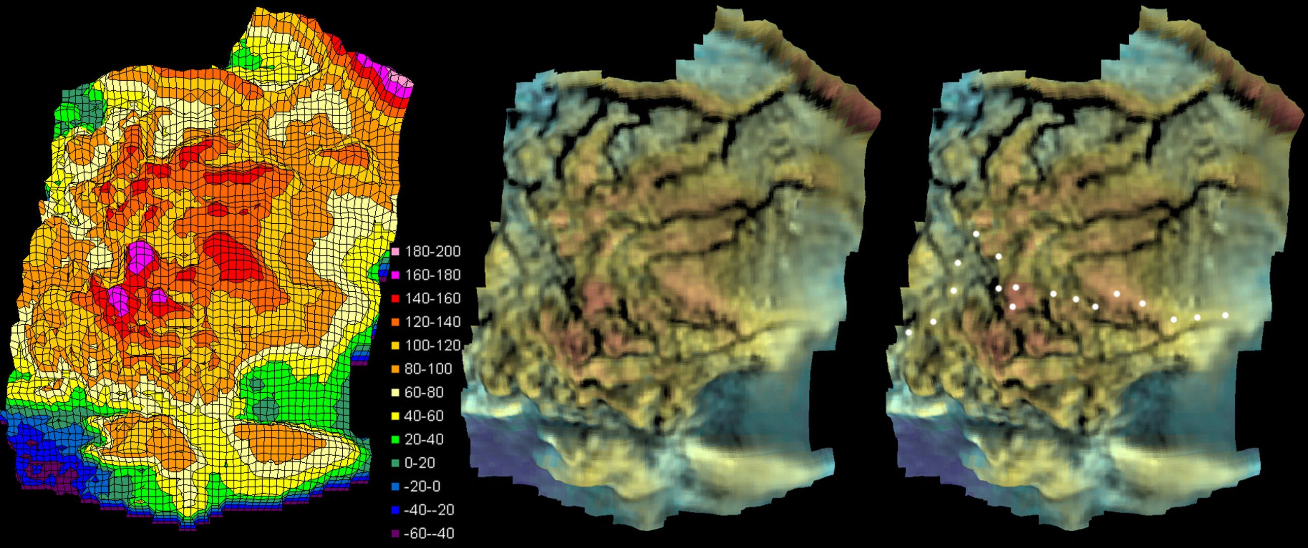 Digital terrain model – vertical views