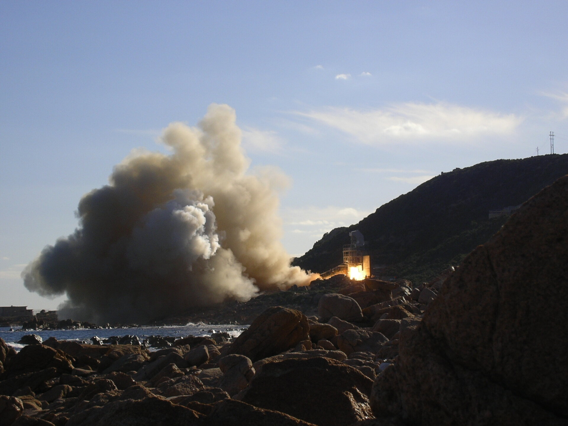 Firing test of the Zefiro 9 qualification motor