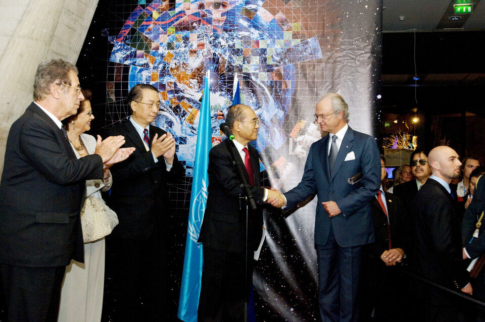 Carl XVI Gustaf with Koïchiro Matsuura