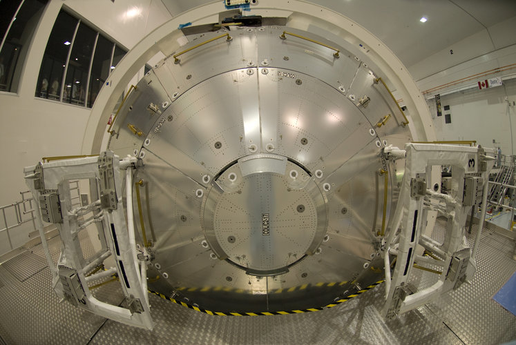 Exterior view of the European Columbus laboratory