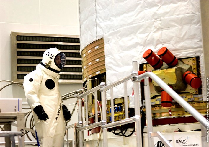 Jules Verne ATV fuelling operations at Europe's Spaceport in Kourou, French Guiana