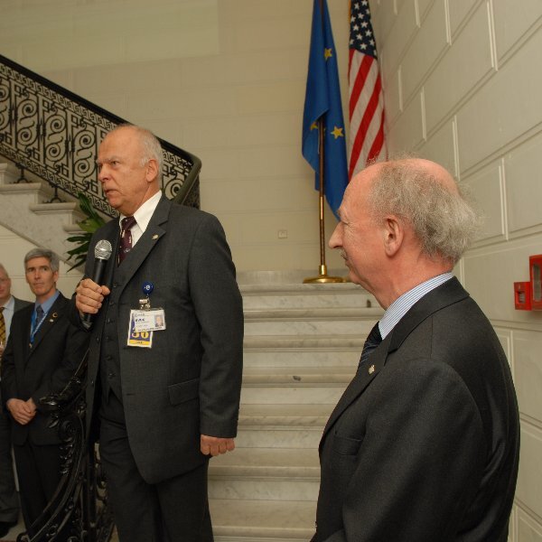 Horst Schaarschmidt (links): 'Duizenden mensen werkten samen bij Columbus'