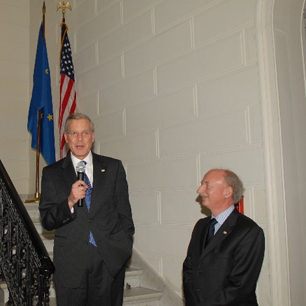 Christopher Murray (links) en Dirk Frimout