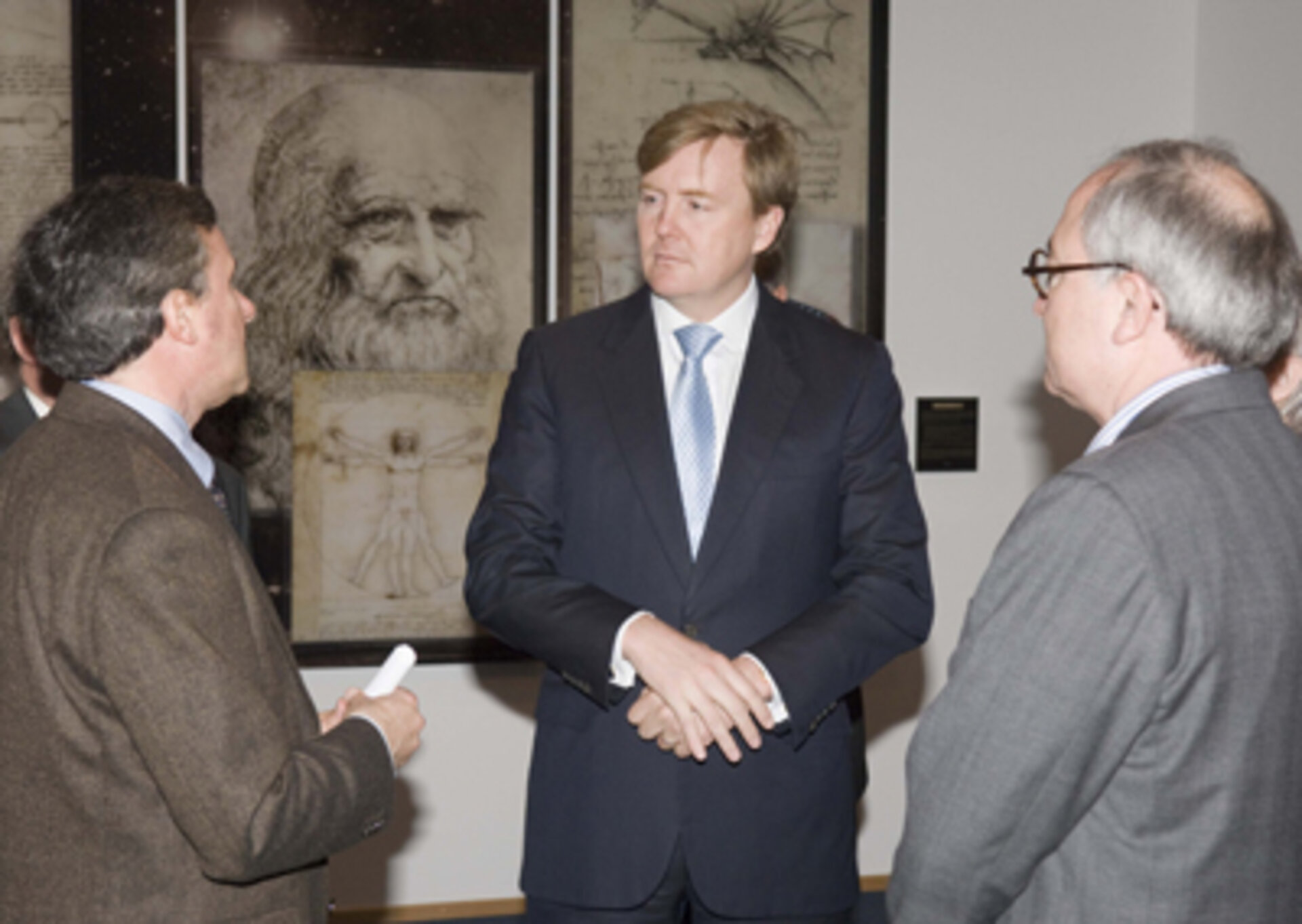Massimo Bandecchi greets Prince Willem Alexander