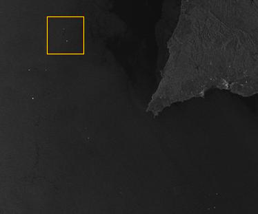 Oil spill near Cabo de São Vicente, Portugal