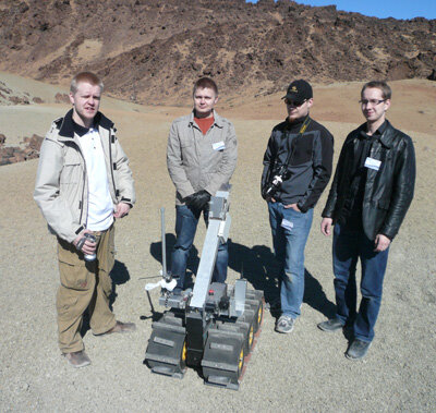 Team from the Univeristy of Oulu in Finland brought in a tank-like rover