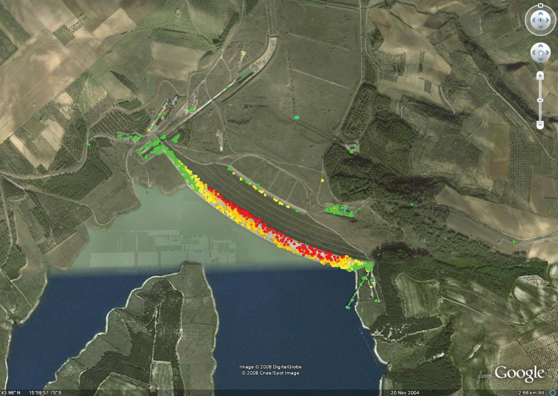 Mean deformation velocity map