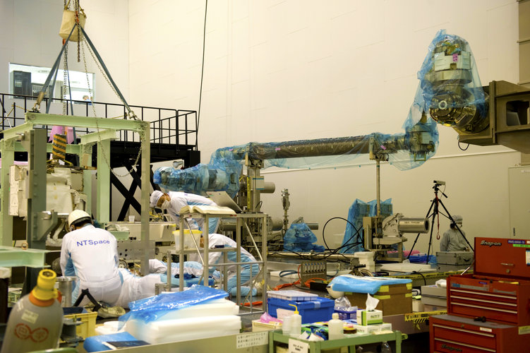 Model van het Japanse ISS-laboratorium Kibo