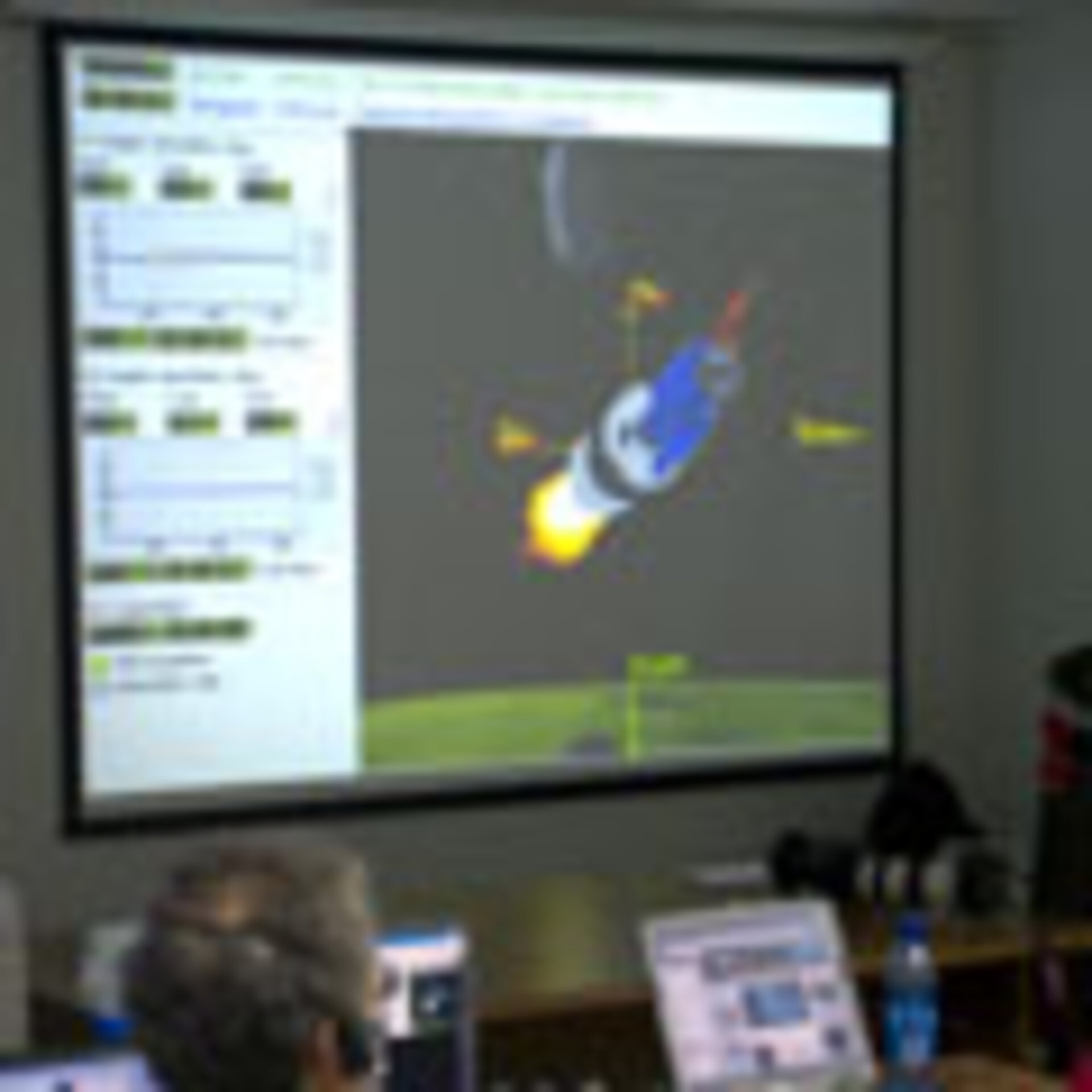 View from ESA support room at Plesetsk