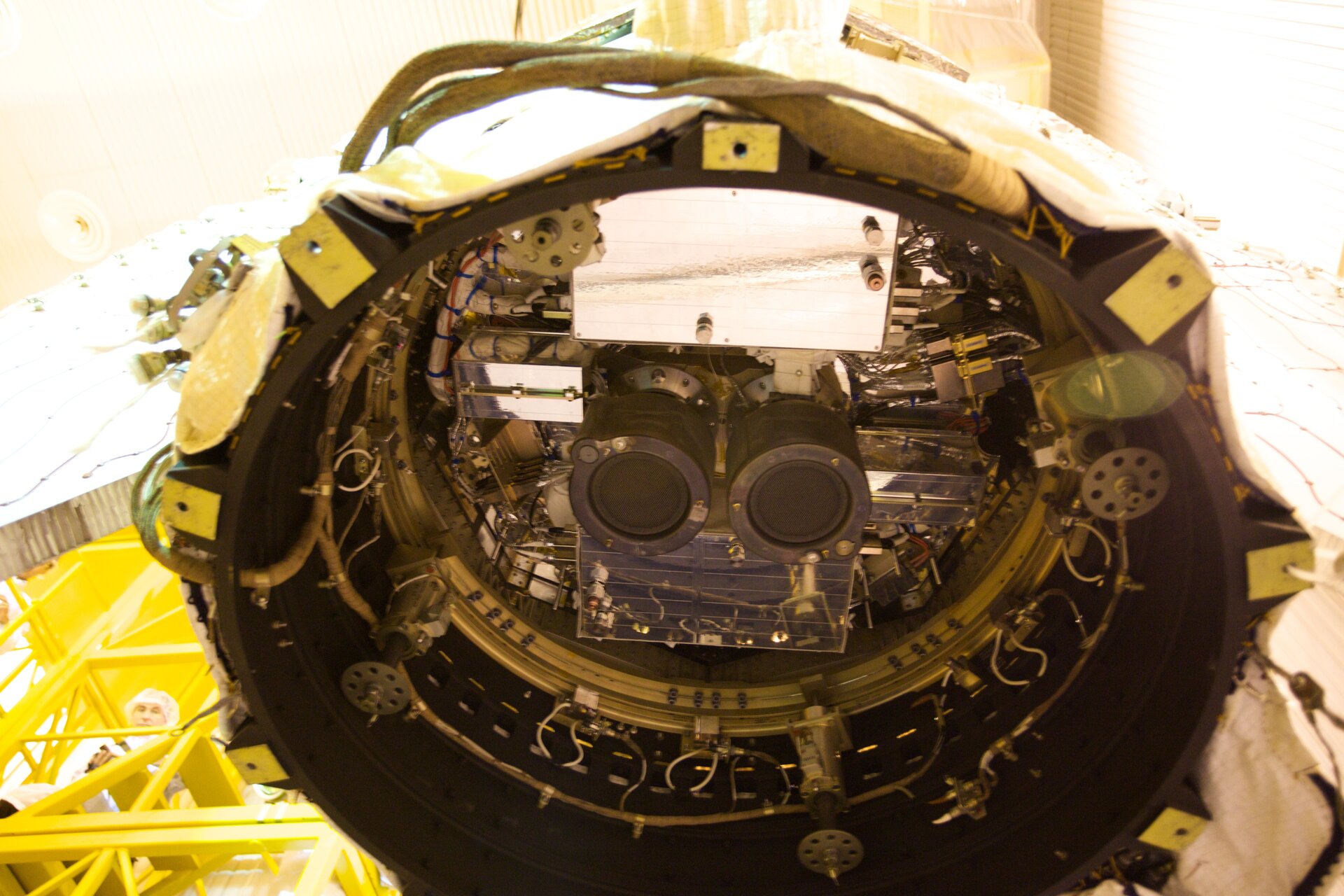 View of GOCE's ion thrusters