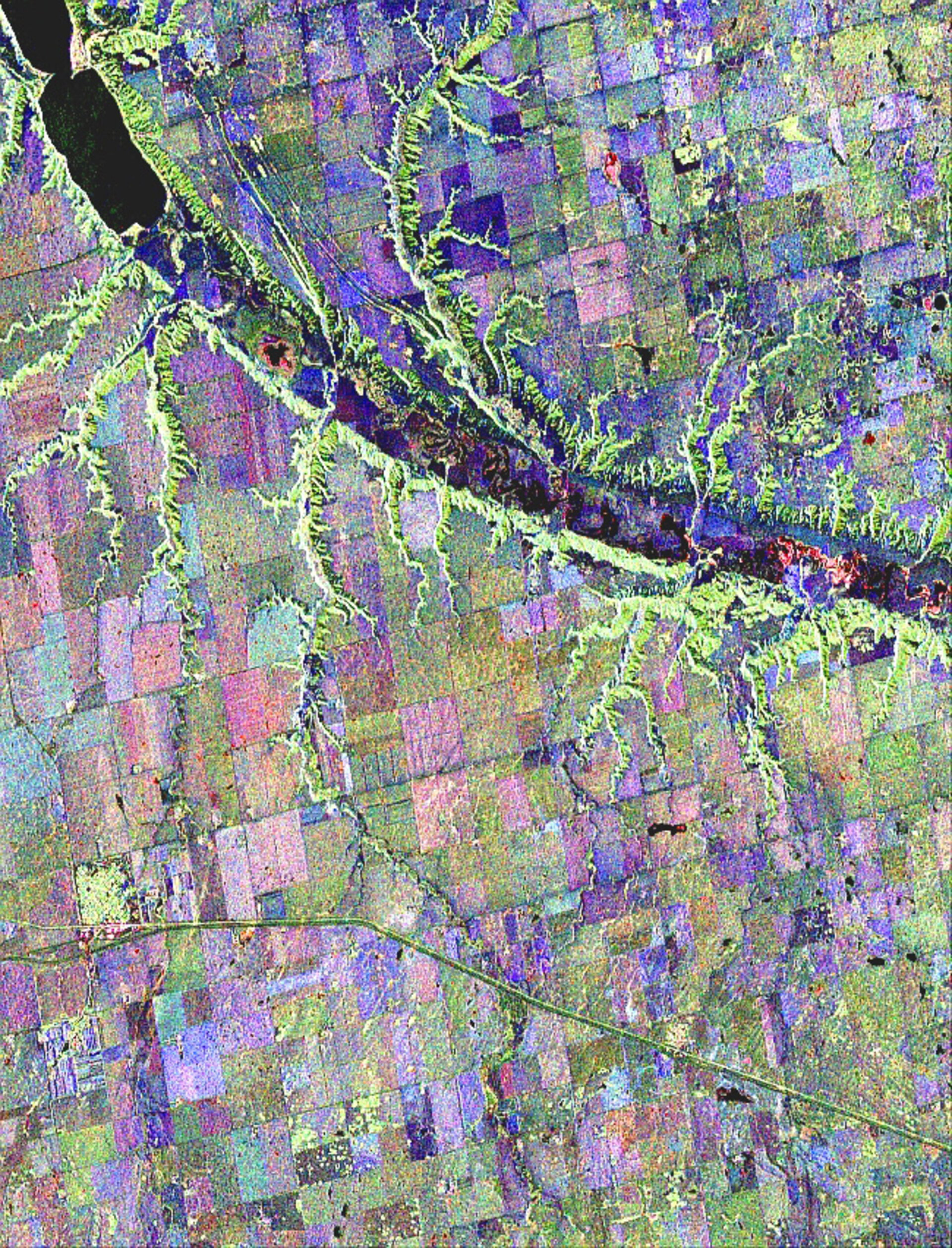 Radarsat-2 image of Indian Head in Canada