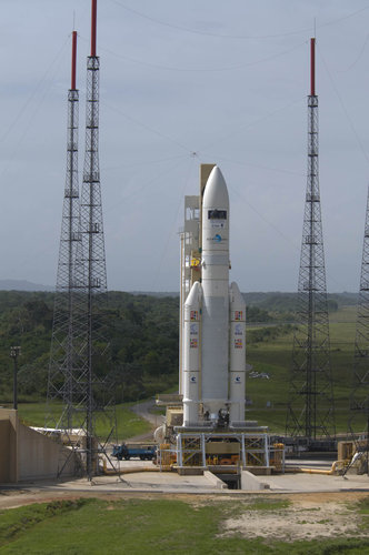 Ariane 5 enclosing Herschel and Planck