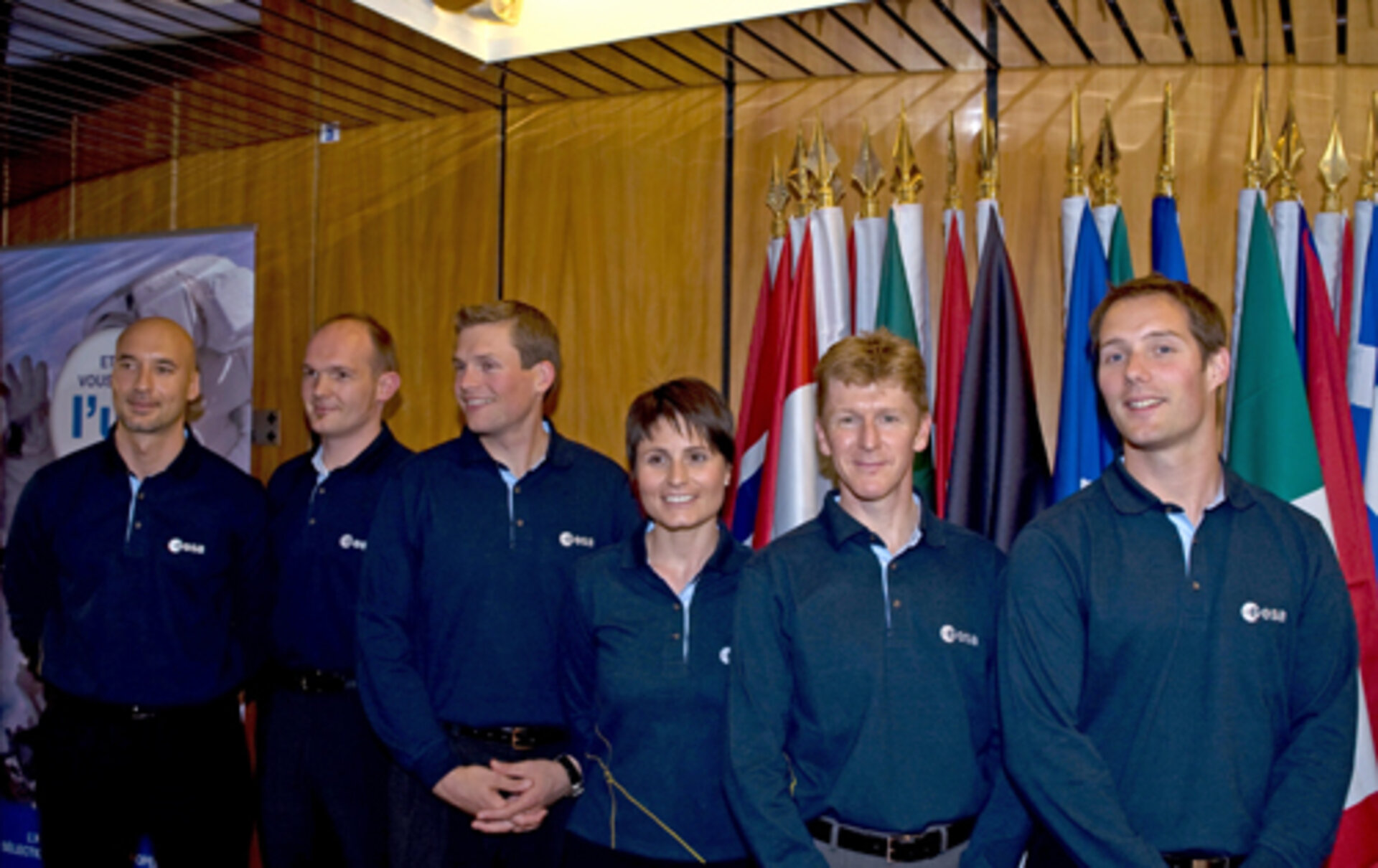 ESA:s sex nyutnämnda astronauter