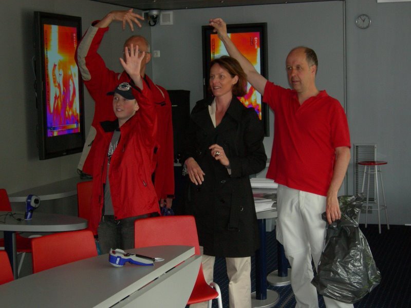 Värmekamerorna lockade till diverse övningar för att se vad som var varmt och vad som var kallt