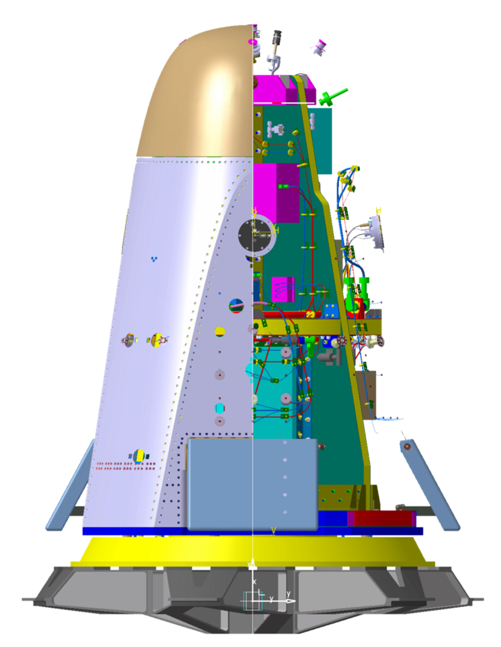 The Expert vehicle with its launcher adapter