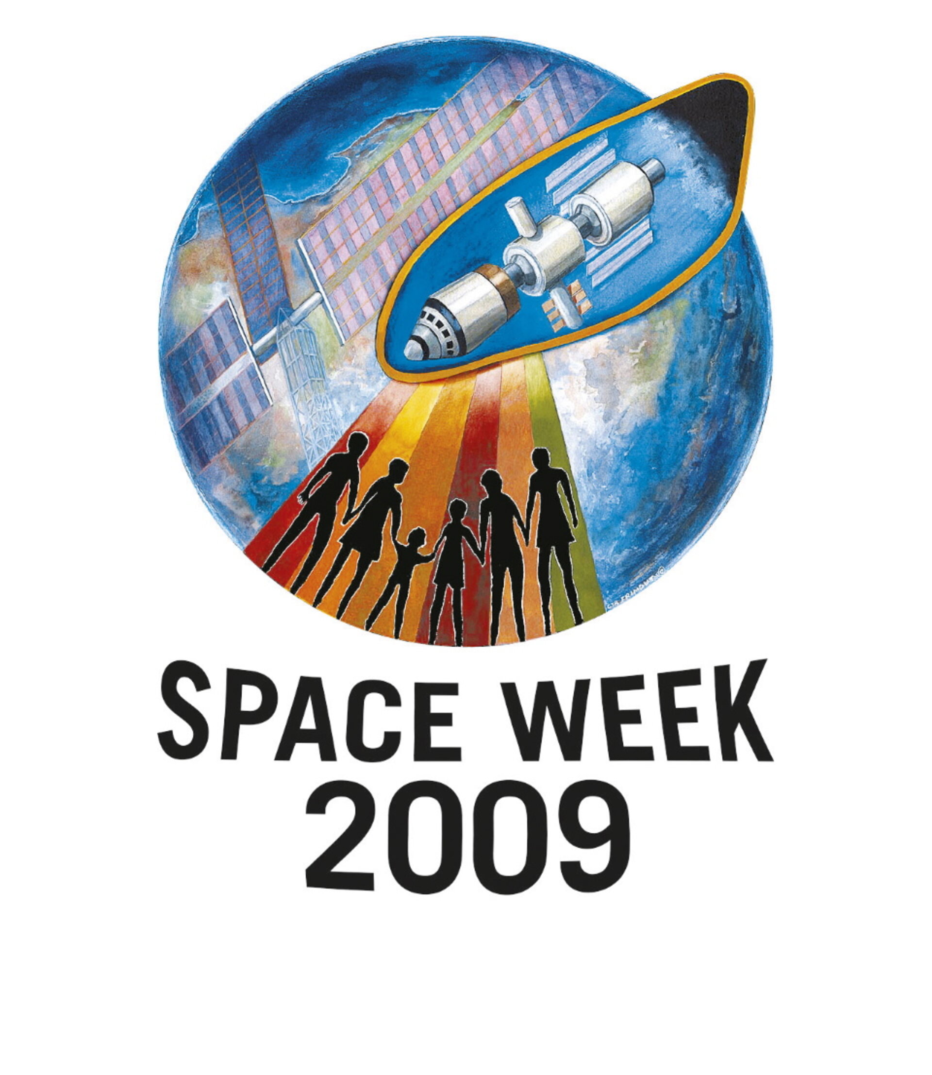 Dessin de l’artiste Cyr Frimout, frère de l’astronaute