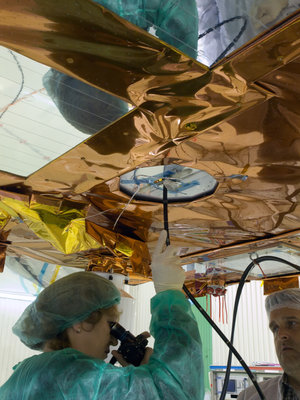 Surgeon examining CryoSat-2