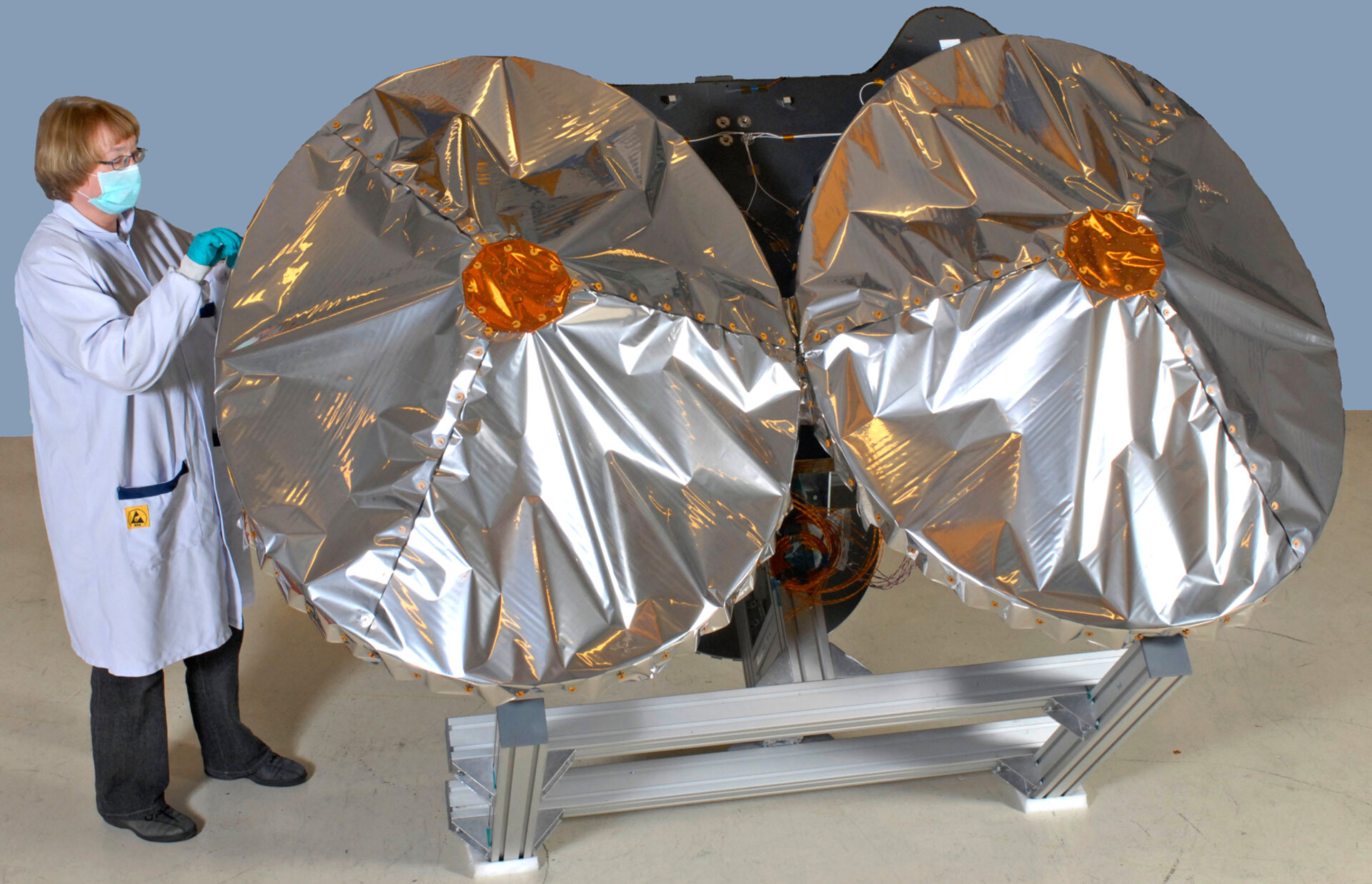 CryoSat-2 SIRAL antennas during testing at RUAG in Sweden