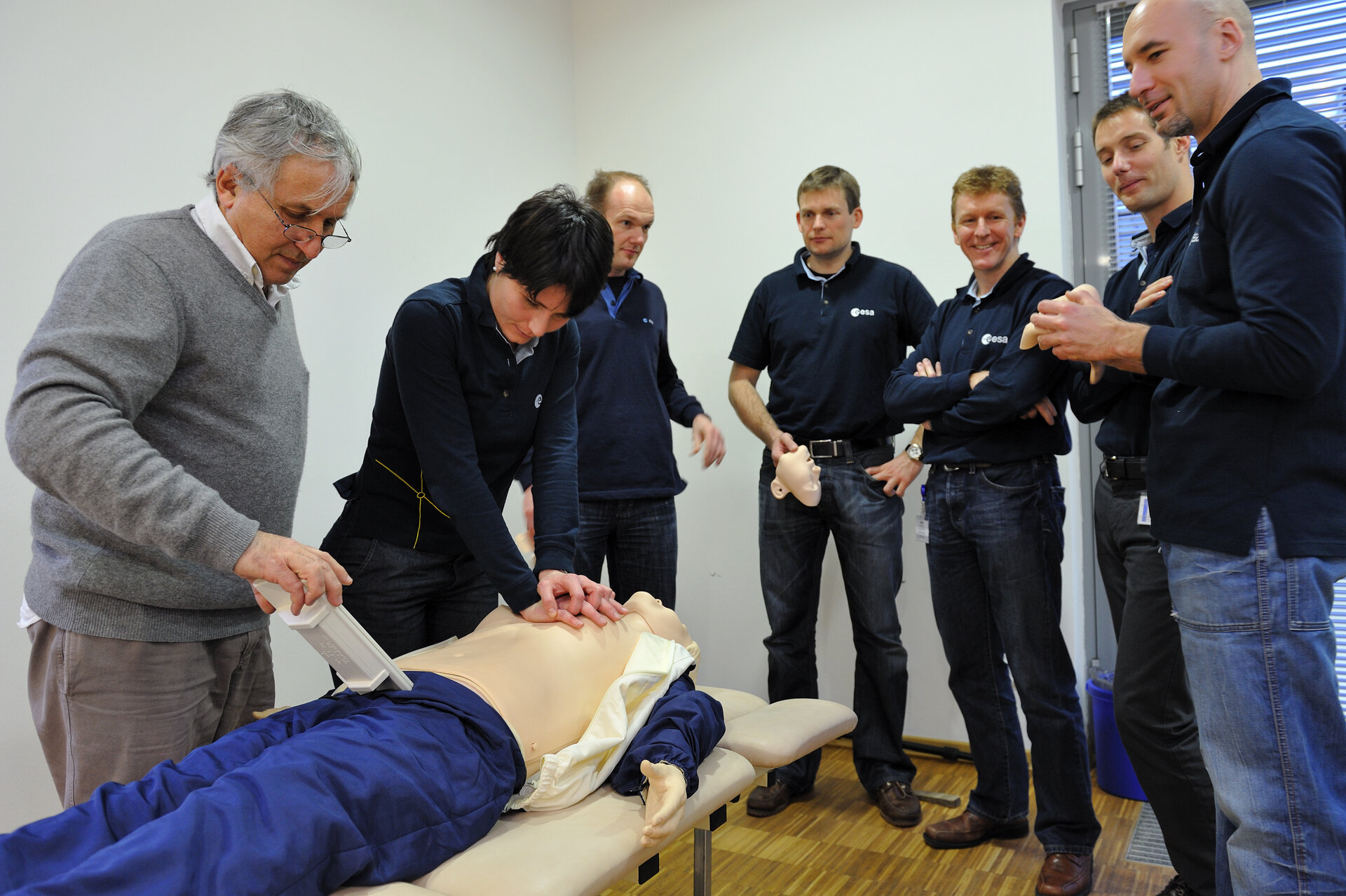 New astronauts during training