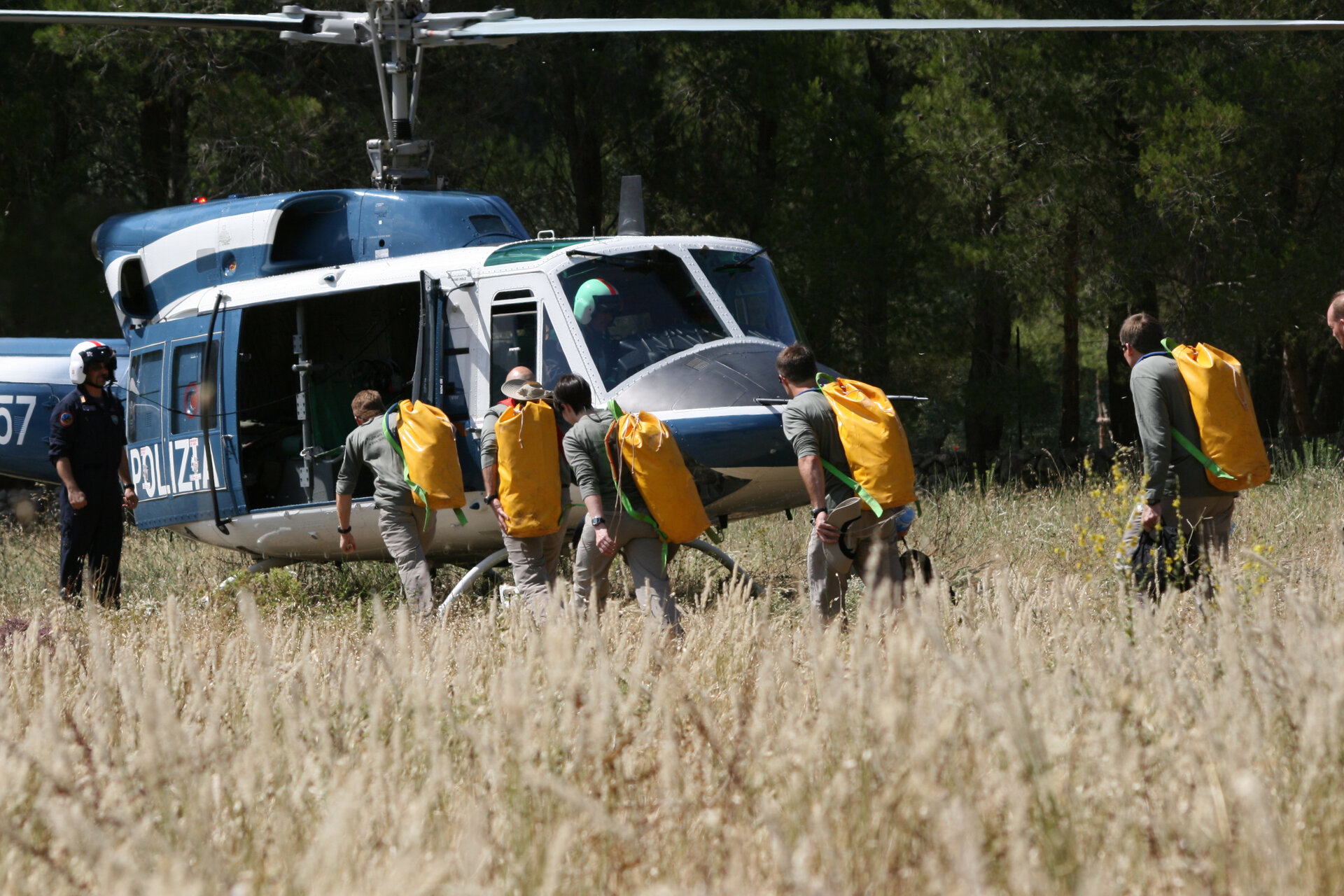 Taking off for the survival training