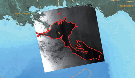 Oil spill extent in mid-May