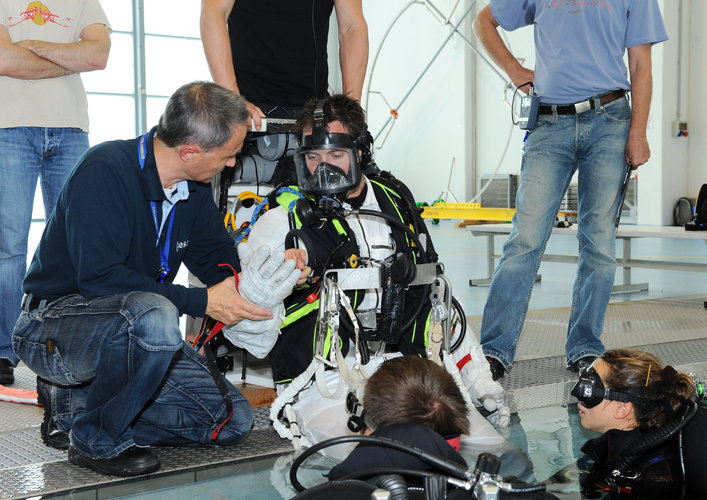 Thomas Pesquet during EVA training