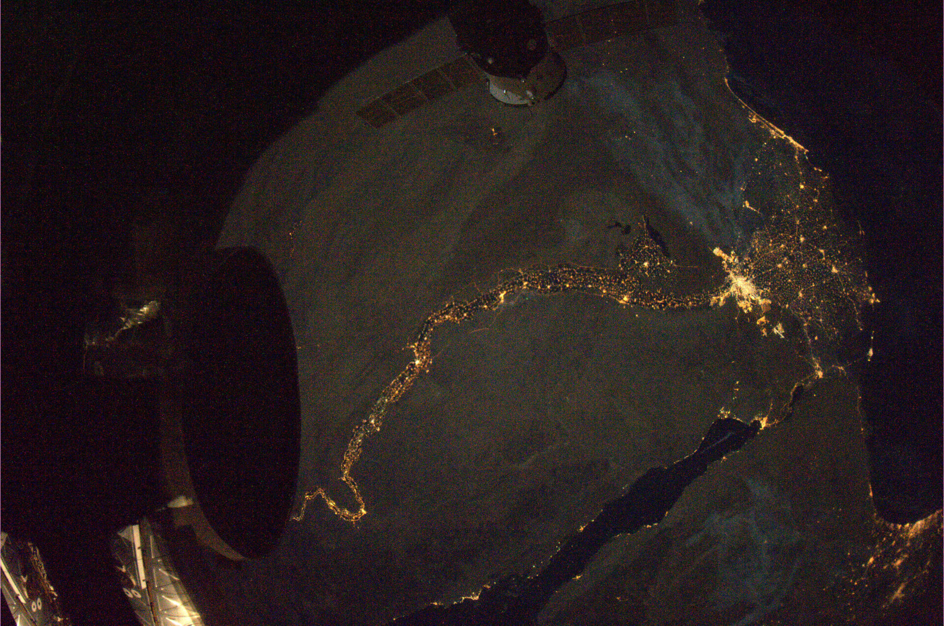Cairo and the Nile as seen from ISS