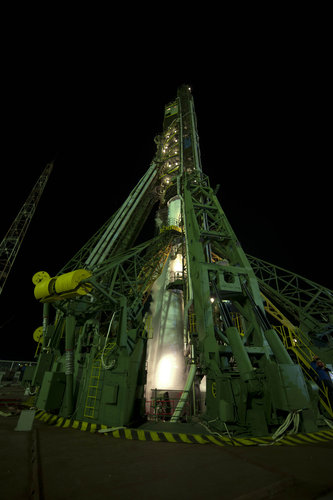 Soyuz launcher waiting for lif-off