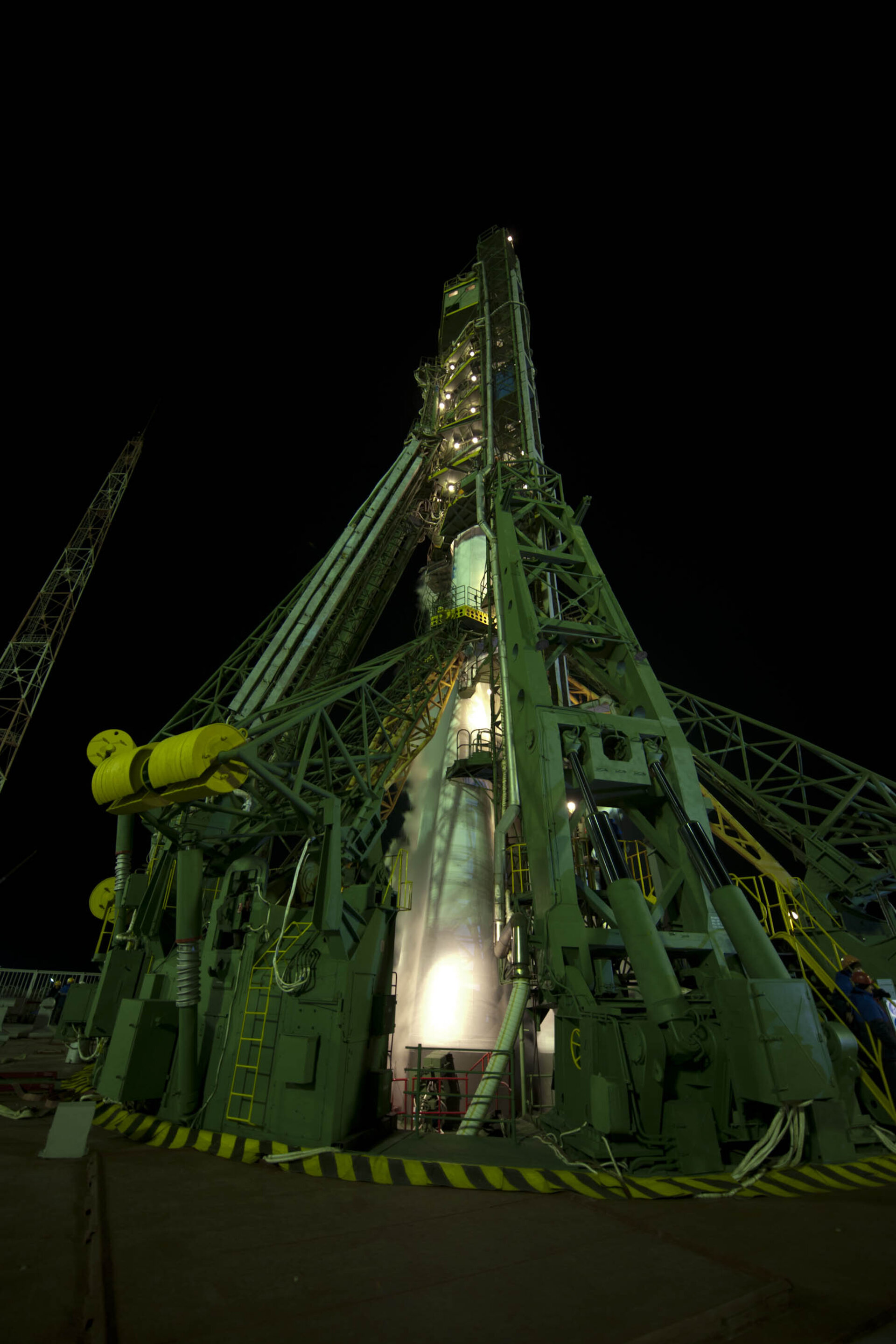Soyuz launcher waiting for lif-off