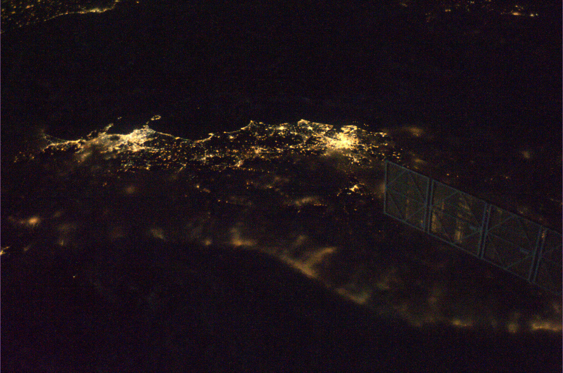 The center of Italy as seen from ISS