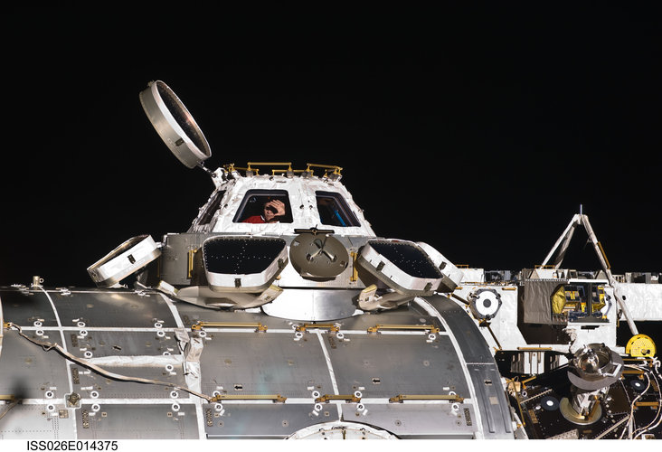 Paolo Nespoli in the Cupola