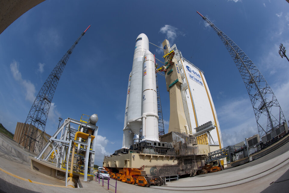 Ariane 5 ES laukaisualustalla
