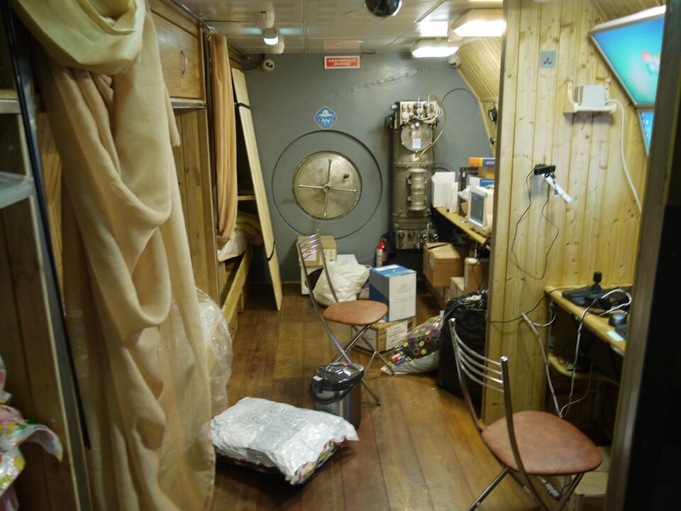 Pohled do „výsadkového modulu“