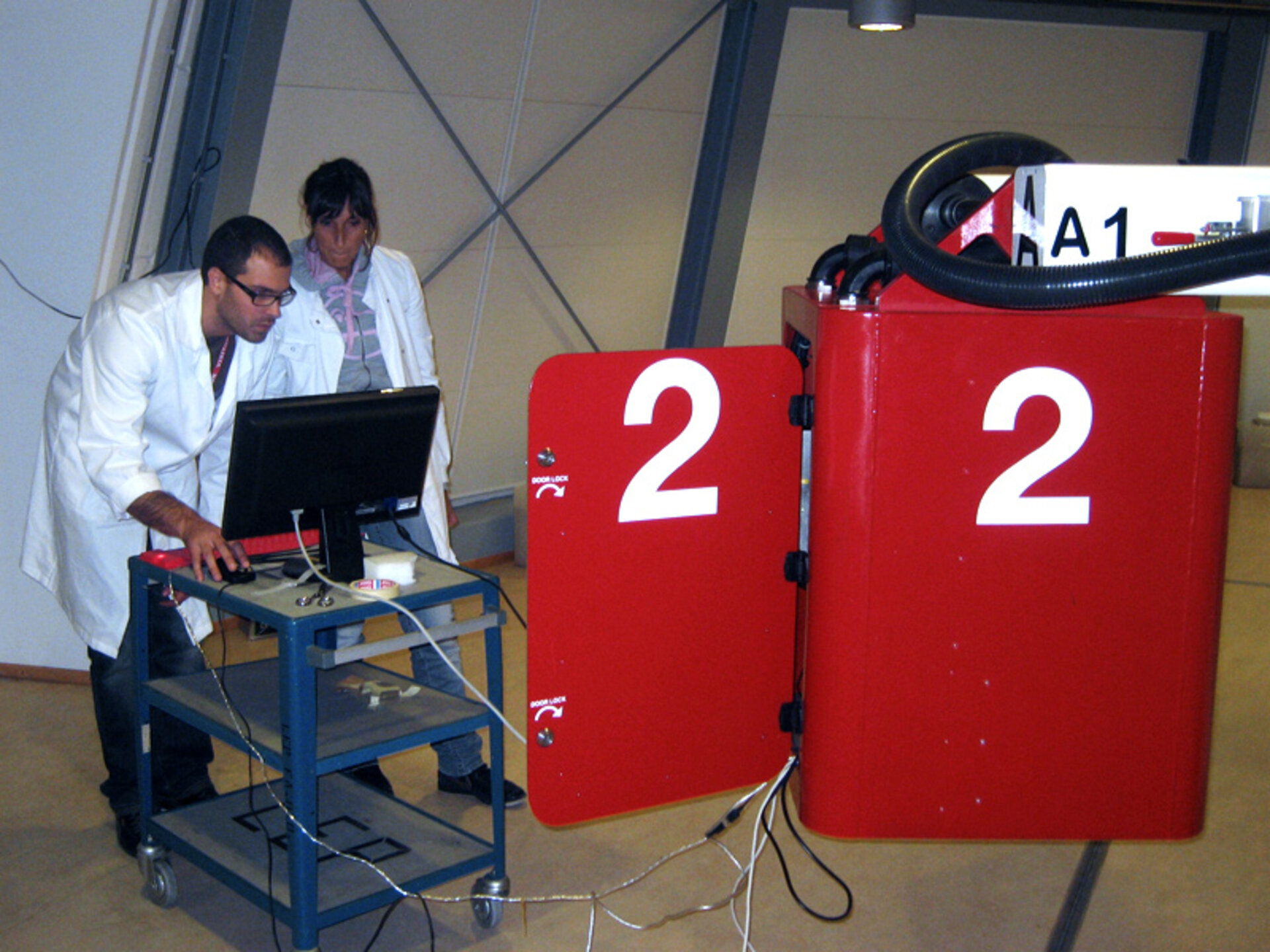 HyperMEA team install their experiment