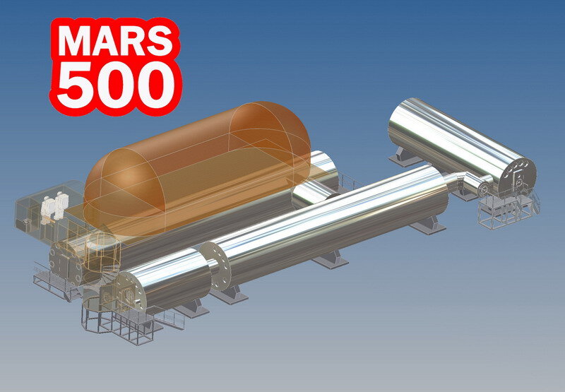 Mars500-anläggningen på IMBP i Moskva.