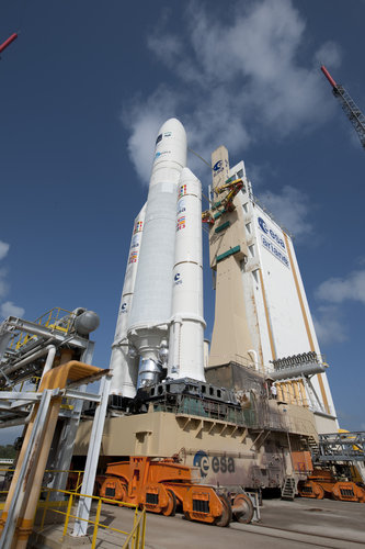 Ariane 5 flight VA205 and ATV Edoardo Amaldi ready for launch