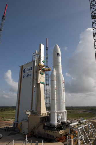 Ariane 5 flight VA205 and ATV Edoardo Amaldi ready for launch