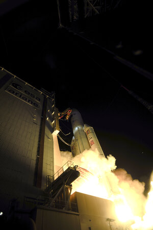 Liftoff of Ariane 5 VA205 with ATV-3