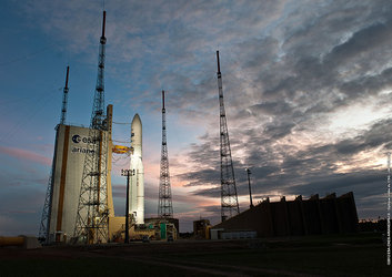Ariane 5 Flight VA207 on the launchpad