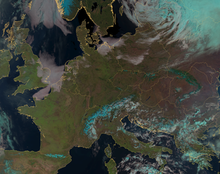 High pressure over Europe