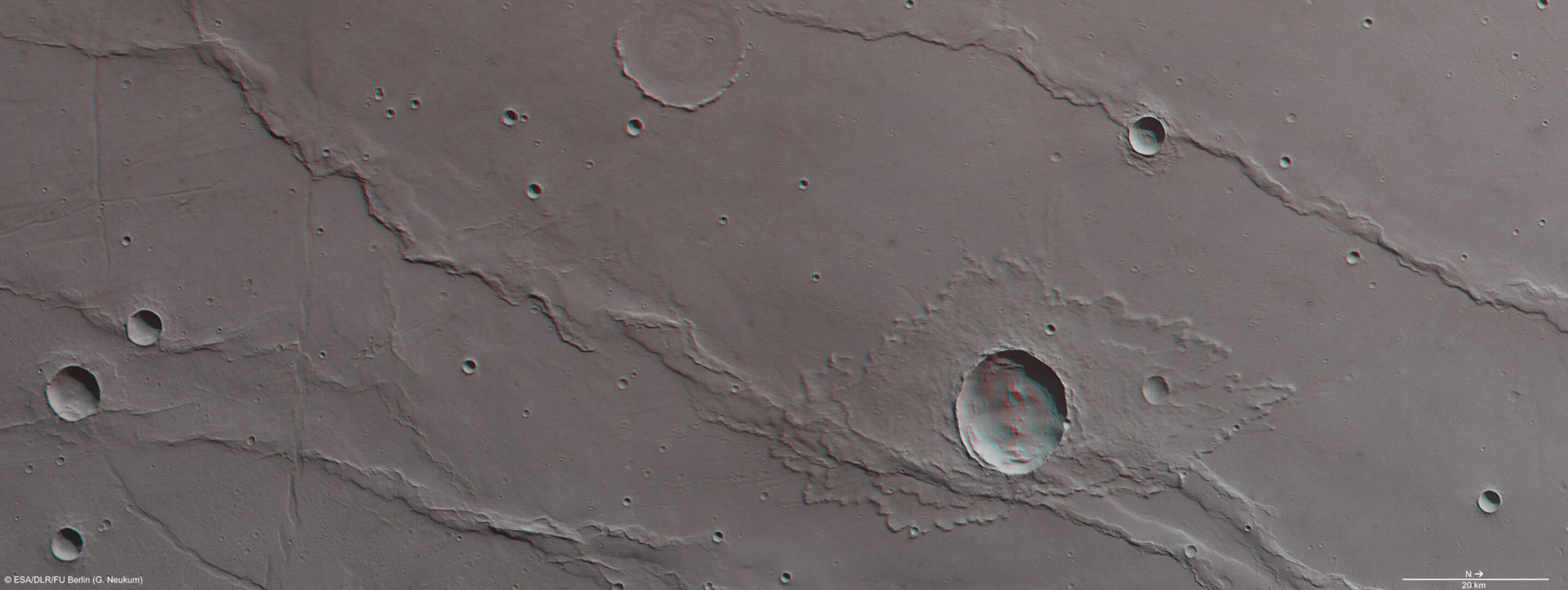 Melas Dorsa 3D anaglyph