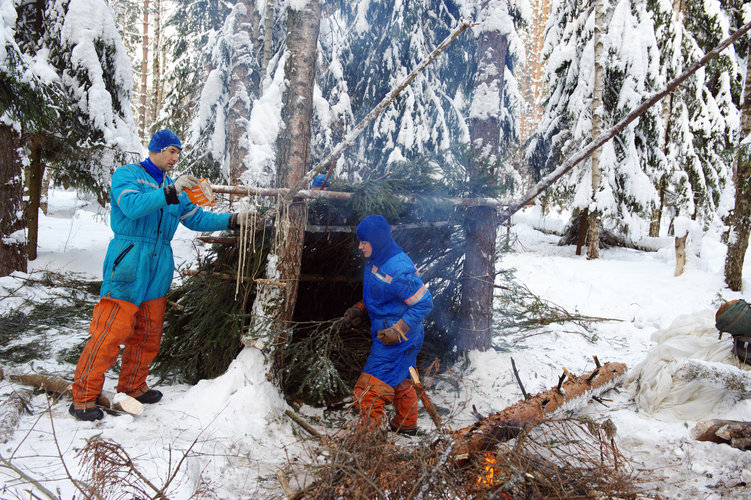 Karen and Luca survival training
