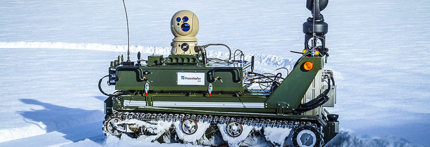 Smart robot helping police and firefighters with ESA support