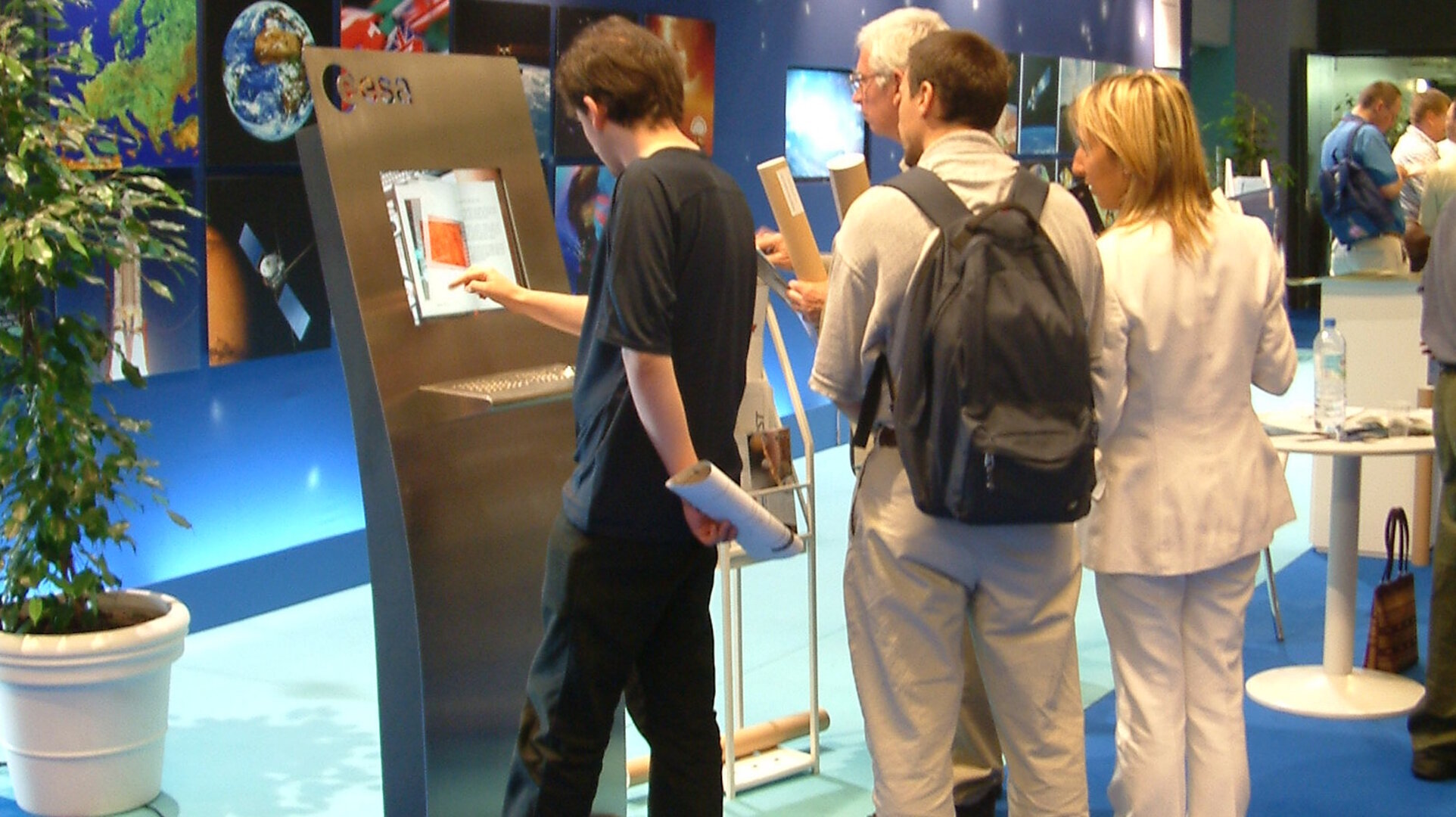 ESA-CNES reception area, Cospar conference