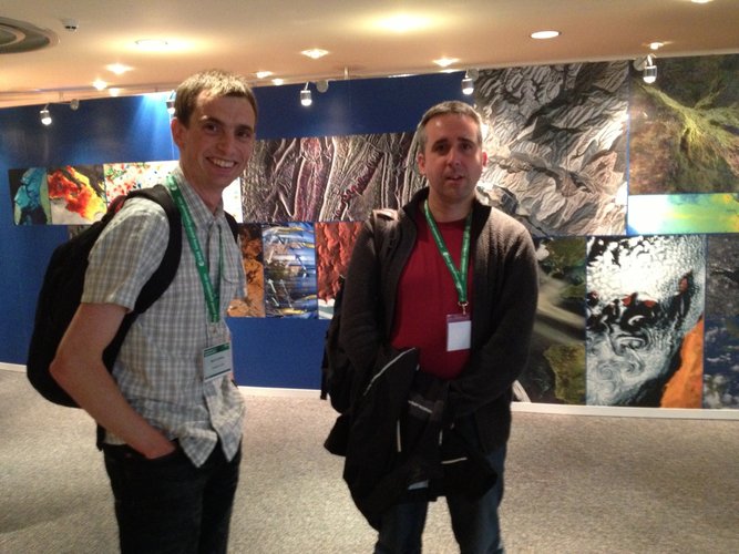 Waiting for next session to start at Living Planet Symposium