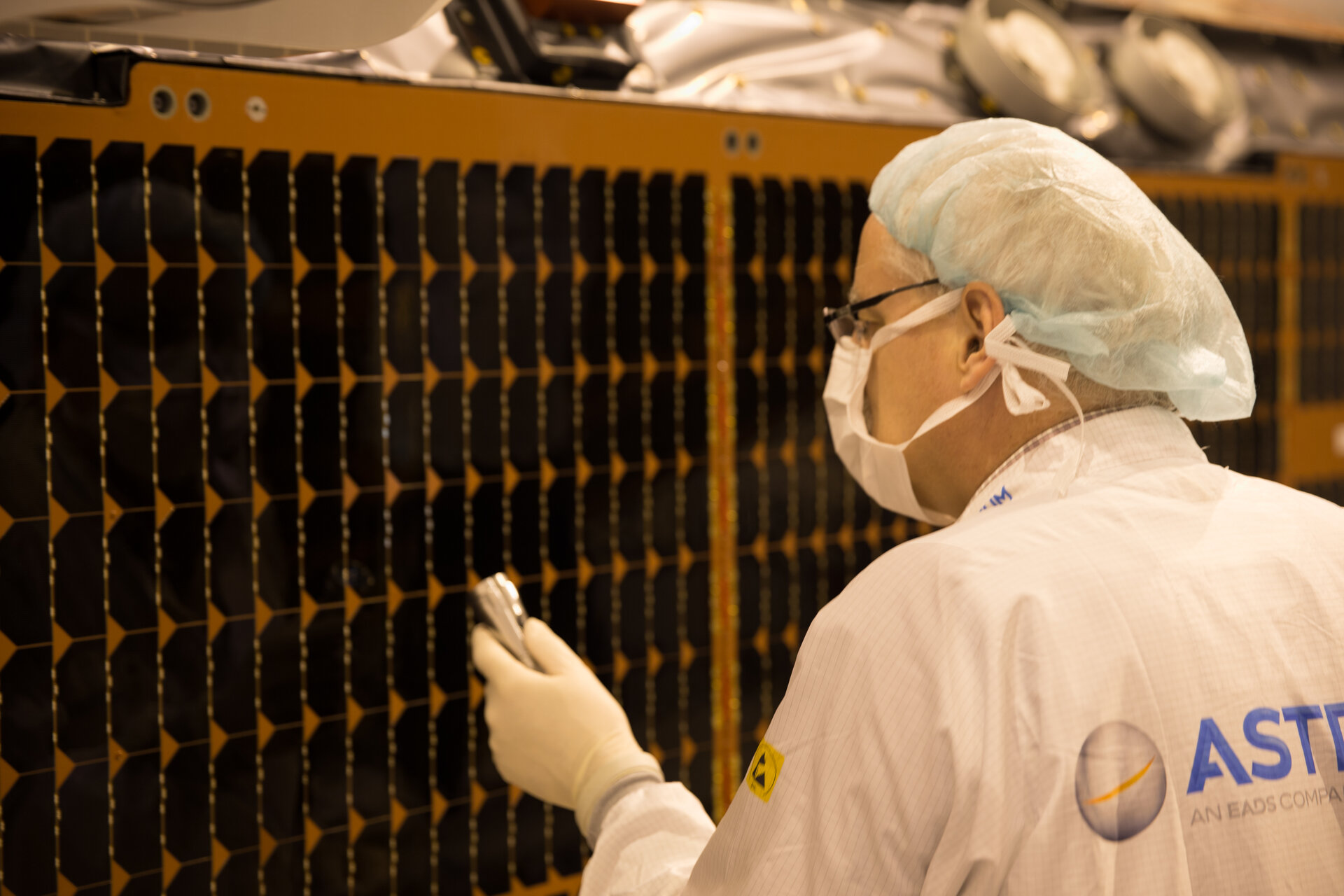 Checking Swarm solar panels